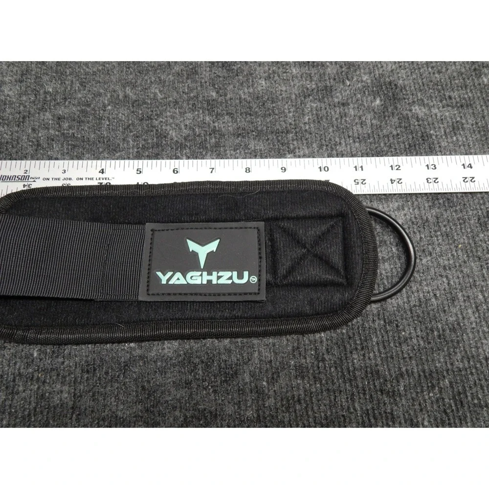 YAGHZU Ankle Straps for Cable Machines Pair Black Padded Gym Leg Glute Workouts